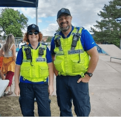 PCSO's Support Cheadle Events — Cheadle news photo (Cheadle COG)