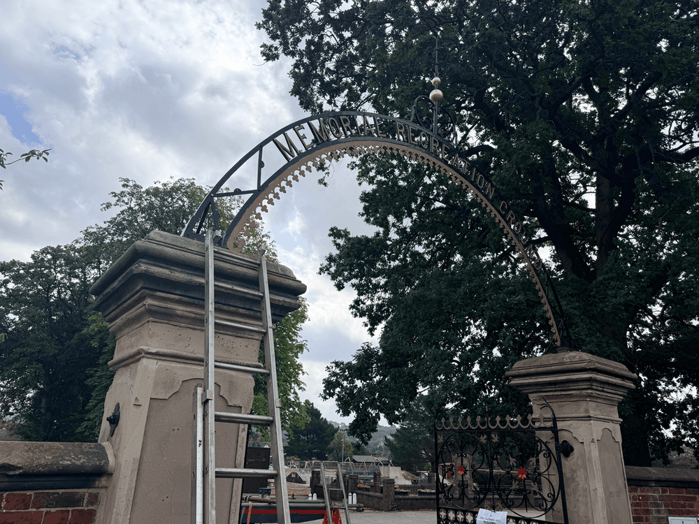 Tean Road Arch Restored to Its Former Glory — Cheadle news photo